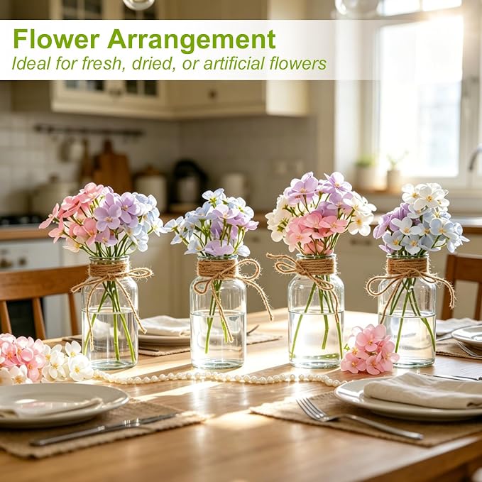 12 Pack Vintage Glass Flower Vases - Image 5