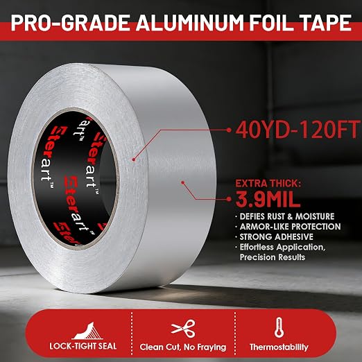 ETERART Aluminum Foil Duct Tape, High-Temp Seal - Image 2