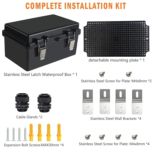 Electrical Junction Box, IP67 Waterproof Outdoor Box ABS Plastic Enclosure - Image 7
