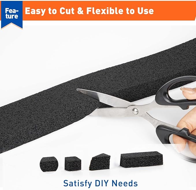 MAGZO Foam Weather Stripping Door Seal 2 Inch W x 1 Inch T x 6.5 FT | Foam Tape - Image 5