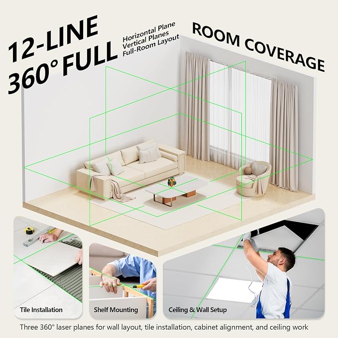3x360° Lasers Level 2 Second Self Leveling - Image 5