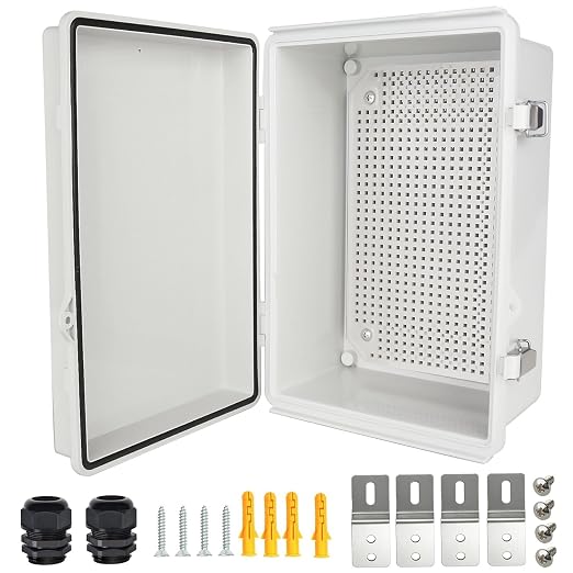Electrical Junction Box, IP67 Waterproof Outdoor Box ABS Plastic Enclosure by Qukipet