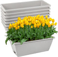 8pcs Window Box Planter, 17 Inches Flower Window Boxes, Rectangle Planters Box by Hananojia