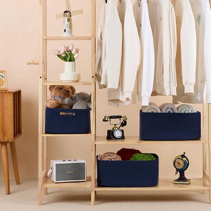 MiniArk Large Storage Baskets for Organizing, Baby Nursery, Toy Bins Box - Image 3