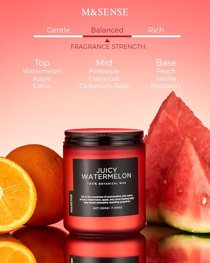 M&SENSE Juicy Watermelon Scented Candles - Image 2