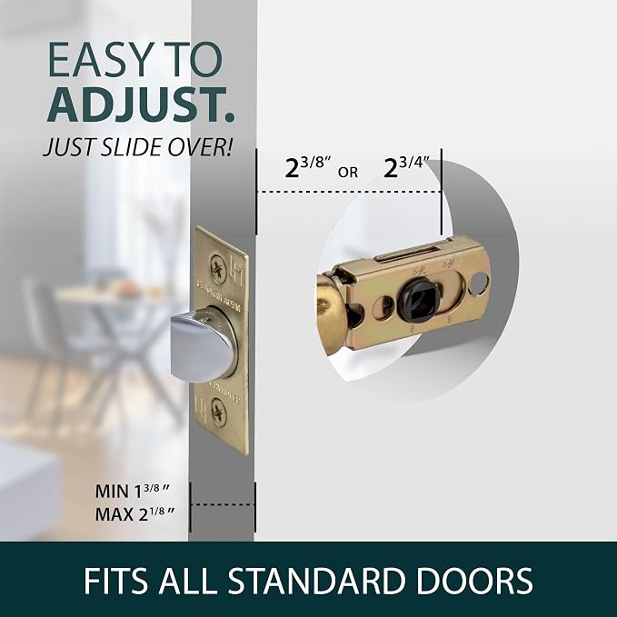 Privacy Square Latch Satin Brass - Image 4