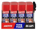 Loctite Tite Foam Big Gaps Spray Foam Sealant, 12 fl oz Can, 12 Pack by Loctite