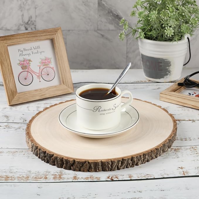 10 pcs Large Unfinished Wood Slices - Image 2