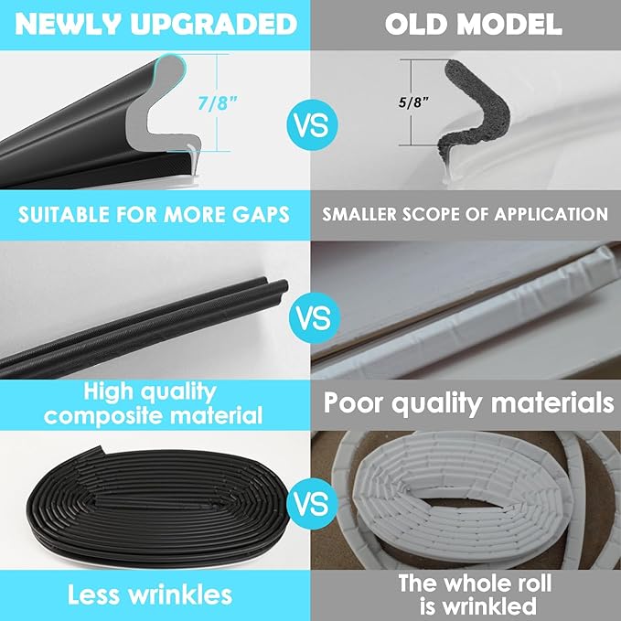 Kerf Weather Stripping Door Seal Soundproof Insulation - Image 5
