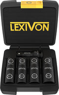 LEXIVON Lug Nut Impact Socket Set, 1/2-Inch Drive | Innovative 8-IN-4 Flip by LEXIVONTools