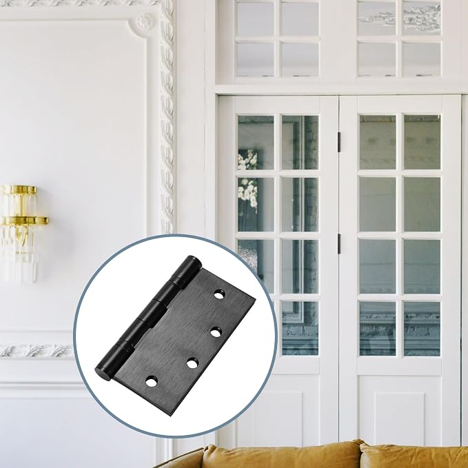 4.5" Heavy Duty Stainless Steel Door Hinge, 3 Pack 4.5 x 4.5 Inch Ball Bearing - Image 7
