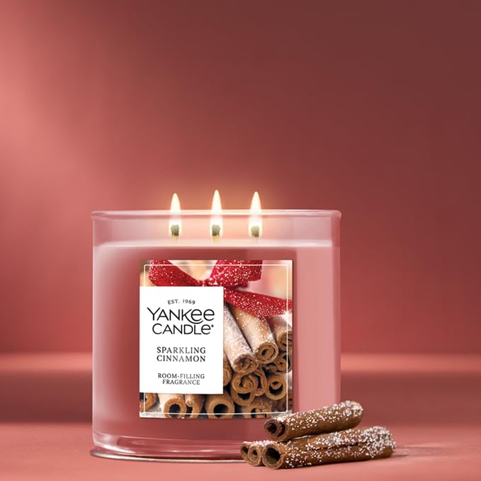 Yankee Candle Cinnamon Stick, Scented Candle, 14.5oz 3-Wick Candle Jar - Image 2