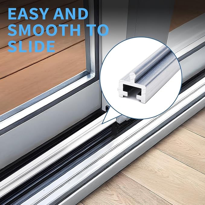 Aluminium Sliding Screen Door Track, Sliding Door Bottom Track | 100 inches Long - Image 4
