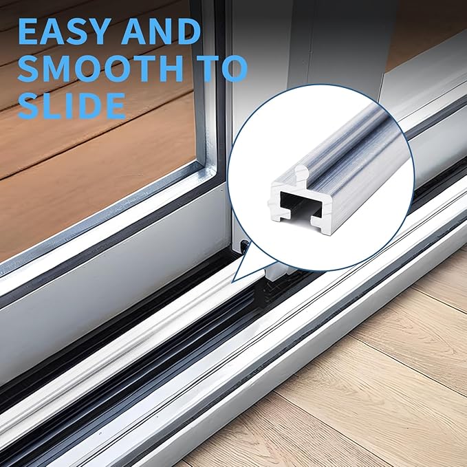 Aluminium Sliding Screen Door Track, Sliding Door Bottom Track | 75 inches Long - Image 4
