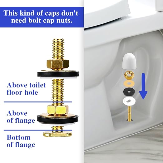 Toilet Flange Bolts Floor Screw Kit - Image 2