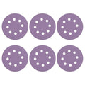 HARFINGTON 25Pcs 5Inch Sanding Disc 8 Hole 100Grit Purple Aluminum Oxide | Hook by HARFINGTON