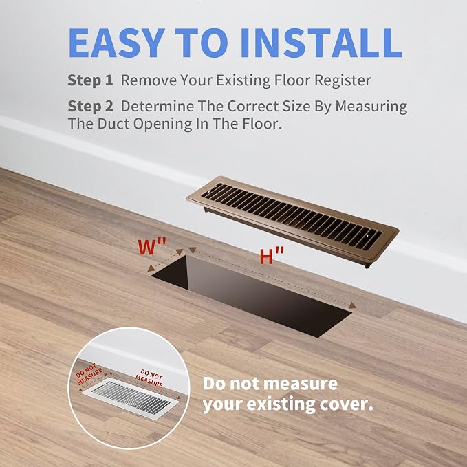 Howeall 2x14 Inch Floor Register - Image 6