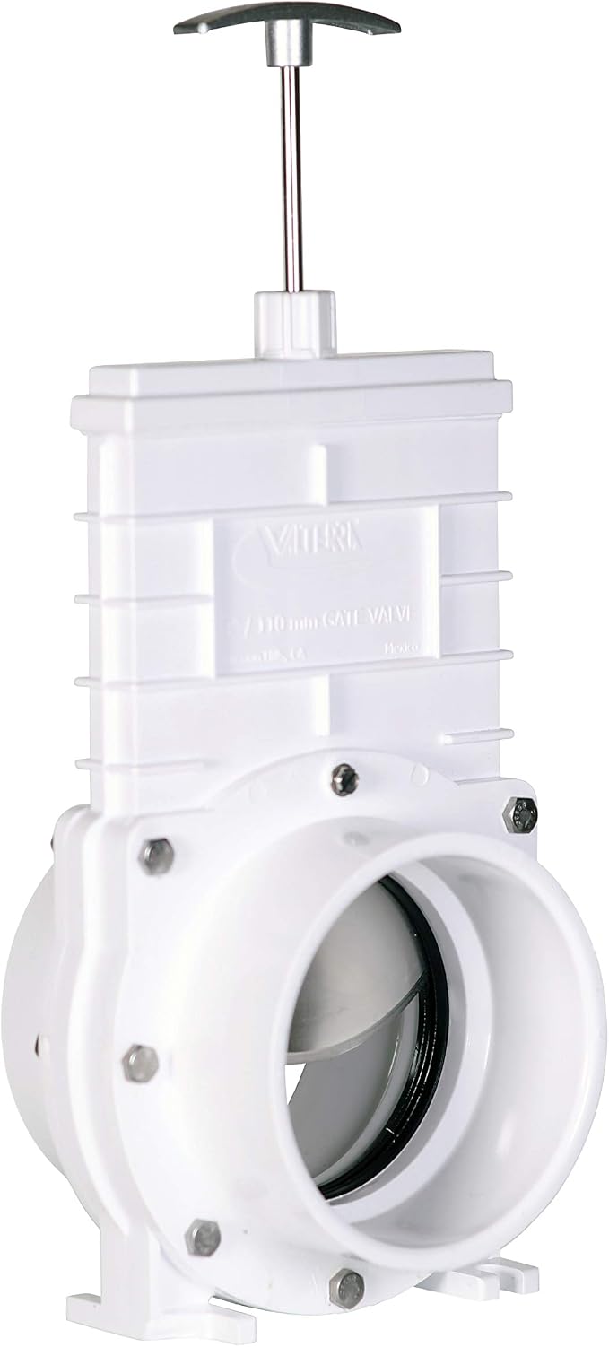 Valterra 4" PVC Gate Valve, slip/hub fittings by Valterra