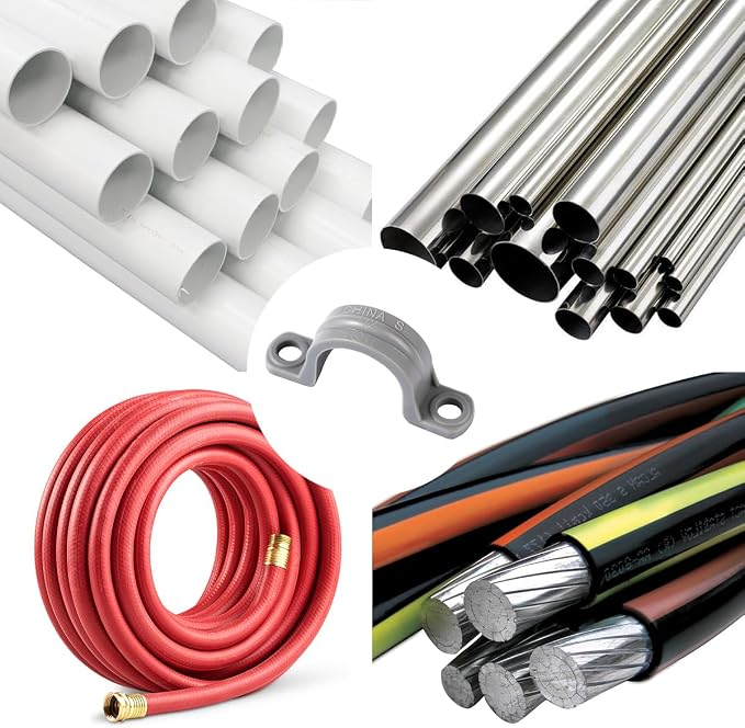 50Pcs PVC Pipe Straps, 2 Holes Plastic Conduit Strap Pipe Clamps Supports - Image 4