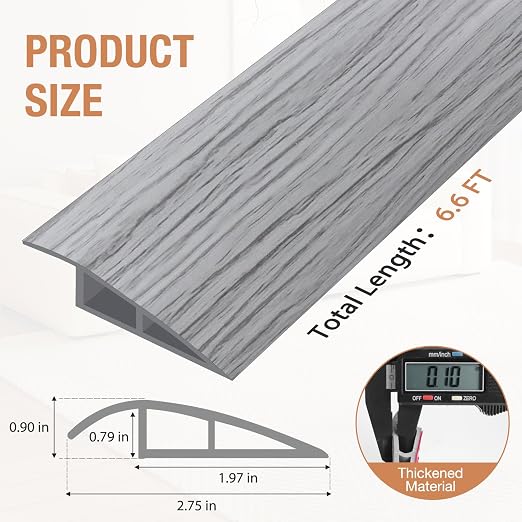 Floor Transition Strip Self Adhesive Vinyl Door Threshold Strip | Rubber - Image 5
