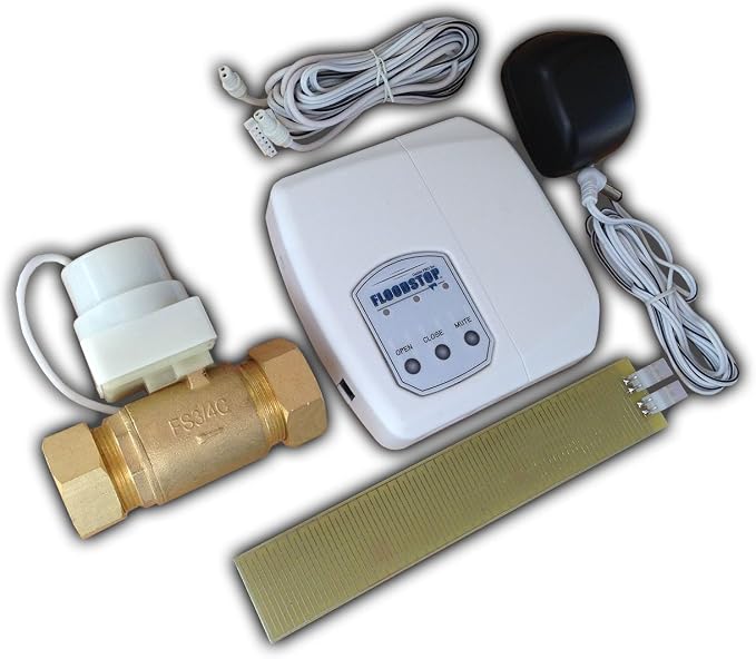FloodStop Water Heater Leak Detector Kit, 3/4" Compression | Automatic Water by FloodStop