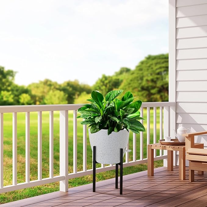 UOUZ 12 inch Large Self Watering Pots, Plastic Planters - Image 7