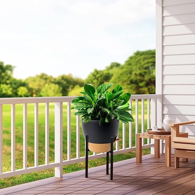 UOUZ 12 inch Large Self Watering Pots, Plastic Planters - Image 7