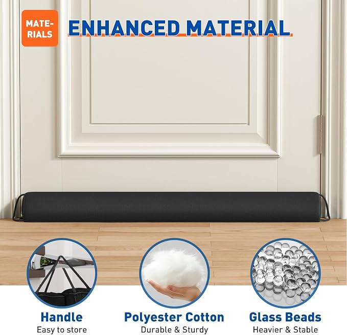 MAGZO Under Door Draft Stopper 30 Inches, Sound Proofing - Image 4