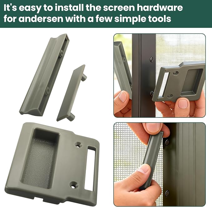 Stone Screen Hardware kit for Andersen Screen Door Handle | Sliding Screen Door - Image 5