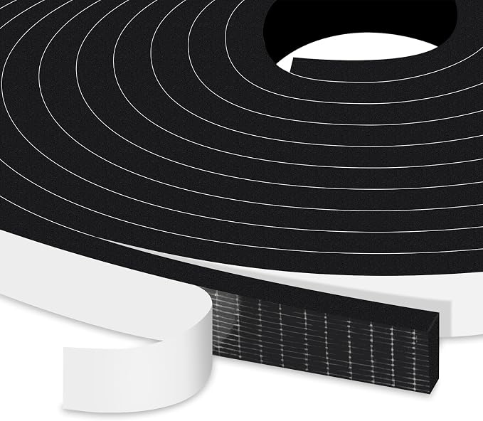 Strong Adhesive Weather Stripping Door Seal Strip, 1/2x1/4in | Blocks Drafts by Trisiki