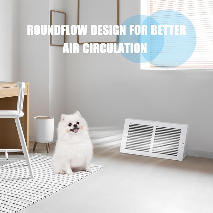 Honeydak 2 Pack Baseboard Register Vent Covers 12" x 6" Duct Opening - Image 6