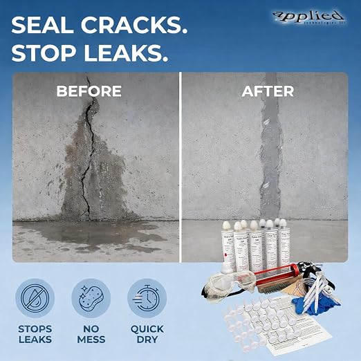 Fast Set Foundation Crack Injection Repair Kit, 20ft | Rapid-Curing Resin Fills - Image 2