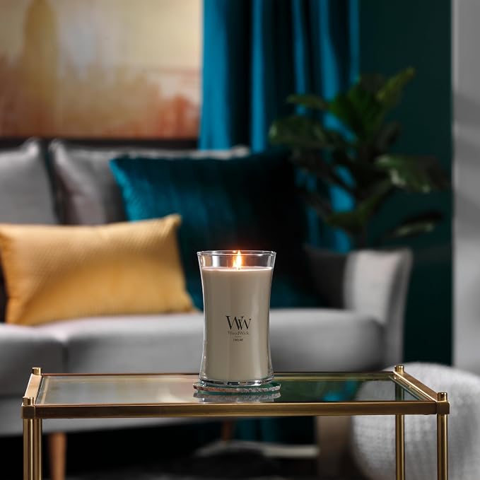 WoodWick Large Hourglass Fireside Candle, Premium Soy Blend Wax, Crackles as it - Image 5