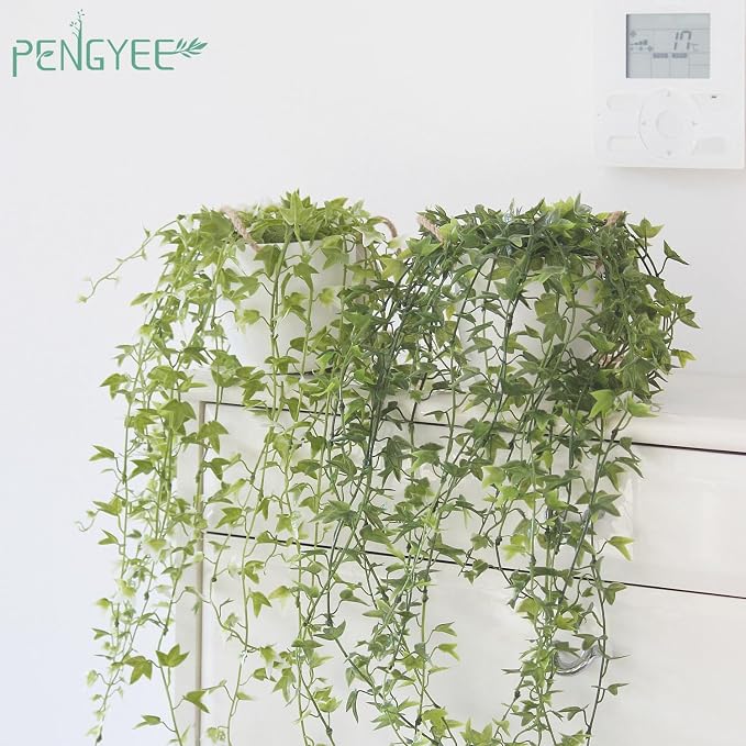3 Packs 37" Fake Hanging Plants - Image 7