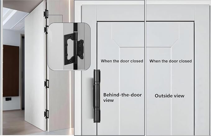 Non-Mortise Door Hinges, 5 Inch-304 Stainless Steel, Heavy Duty Door Hinges - Image 5