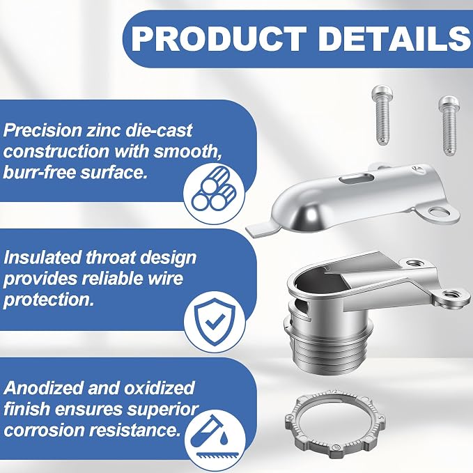 25 Pcs 90° Squeeze MC Connectors - Image 3
