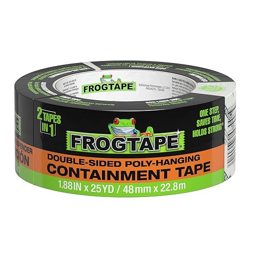 FrogTape DS 154 Premium Grade, Double-Sided Poly-Hanging Containment Tape by FROGTAPE