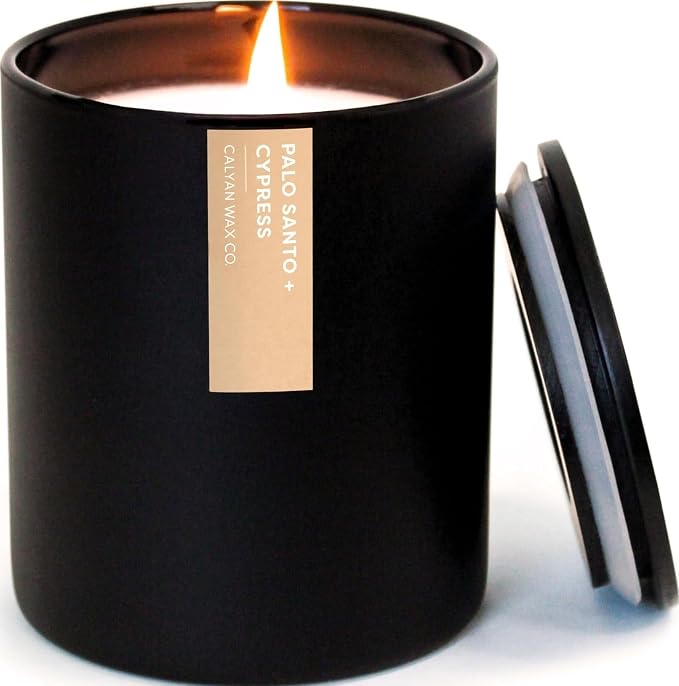 Palo Santo & Cypress Scented Candle by CalyanWaxCo