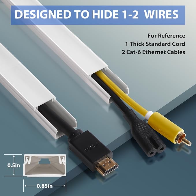 132in Cord Hider Kit, Self-Adhesive Cord Cover - Image 2