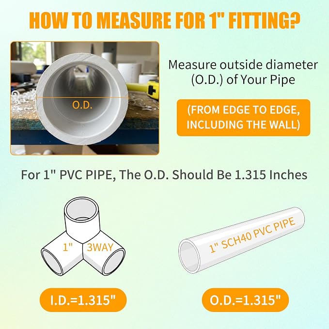 1" PVC Fittings 3 Way, Heavy Duty Furniture Grade Elbow Connector - Image 5