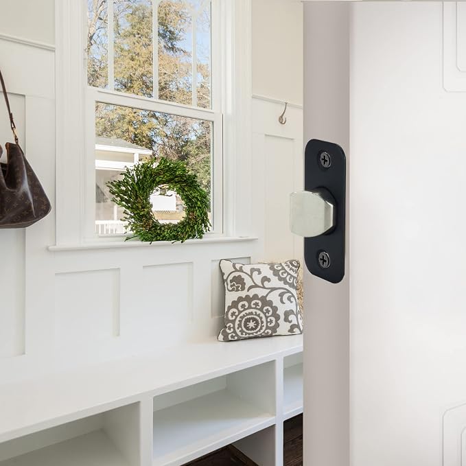 Design House Pro Series Passage Door Latch, Matte Black | 2-Way Adjustable - Image 5