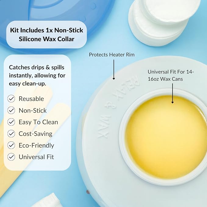 Reusable Non-Stick Silicone Wax Collars + Can + Lid - Image 4