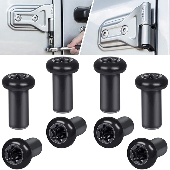 Door Hinge Nuts Replacement Screws by E-cowlboy