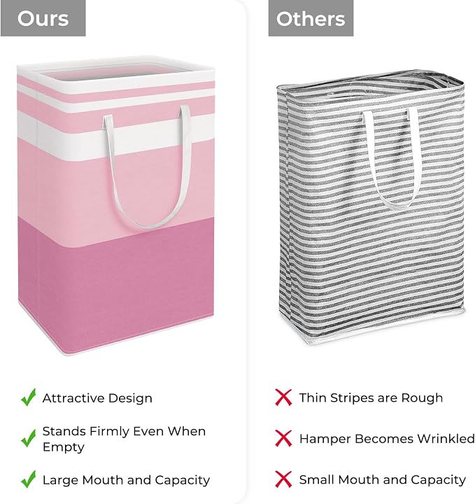 HomeHacks 2 Pack Large Laundry Baskets, Laundry Hampers Bags | Waterproof - Image 3