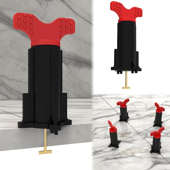 Tile Leveling System, Reusable Tile Spacer Leveling System, Tile Tools by MYNAKAZ