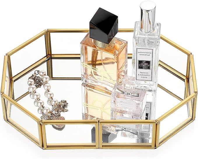 Hipiwe Mirror Glass Vanity Tray by Hipiwe