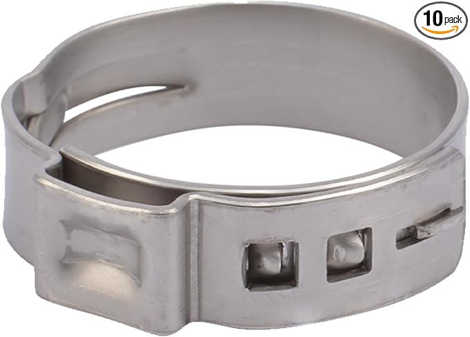 SharkBite 1 Inch Clamp Ring, Stainless Steel Plumbing Fitting, PEX Pipe by SharkBite