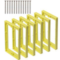 MAKERELE Single Gang Receptacle Box Extender, 1/4 Inch Yellow, Durable ABS by MAKERELE