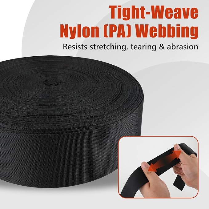 HVAC Duct Strap, Tight-Weave Nylon Duct Support Webbing, Heavy Duty Duct - Image 4