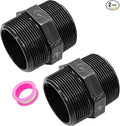 2PCS 2" PVC Hex Nipple Fitting, G2 X G2 Male Thread Coupling Adapter, Pipe by Unknown